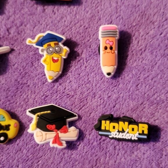 25 Teacher Educater Professor Assistant School Crocs Jibbitz Shoe Charms - Picture 4 of 7